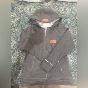 Small women’s Artisan Charcoal Zip-Up Hoodie